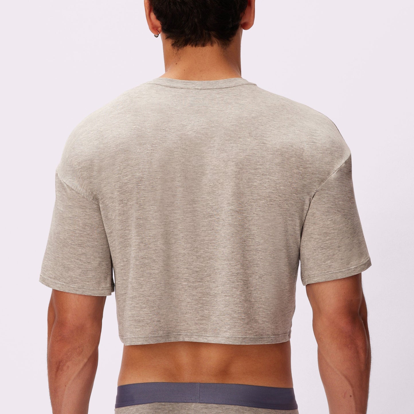 Breezy Crop Tee | New:Cotton | Archive ( Graphite)