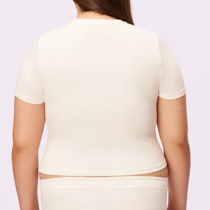 Lush Sculpt Crop Tee | Lush Rib | Archive (Cloud)