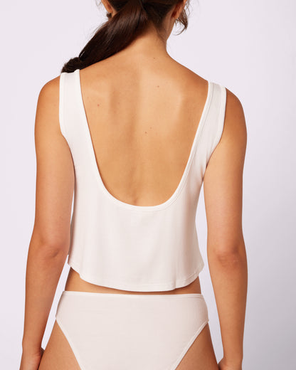 Perfect Rib Easy Crop Tank | Lush Rib (Glacier)