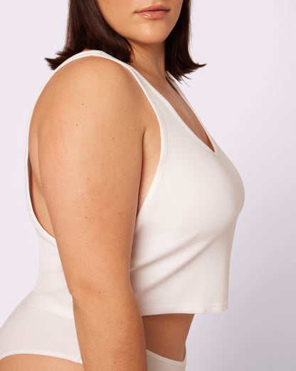 Perfect Rib Easy Crop Tank | Lush Rib (Glacier)