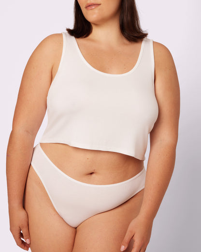 Perfect Rib Easy Crop Tank | Lush Rib (Glacier)