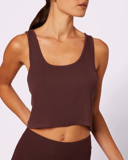 Perfect Rib Easy Crop Tank | Lush Rib (Pony)