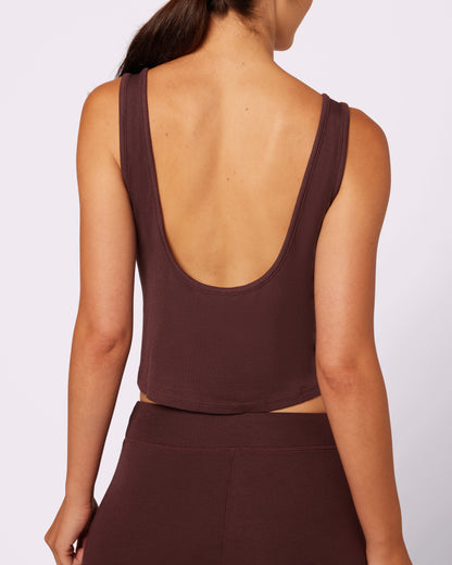 Perfect Rib Easy Crop Tank | Lush Rib (Pony)