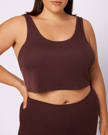 Perfect Rib Easy Crop Tank | Lush Rib (Pony)