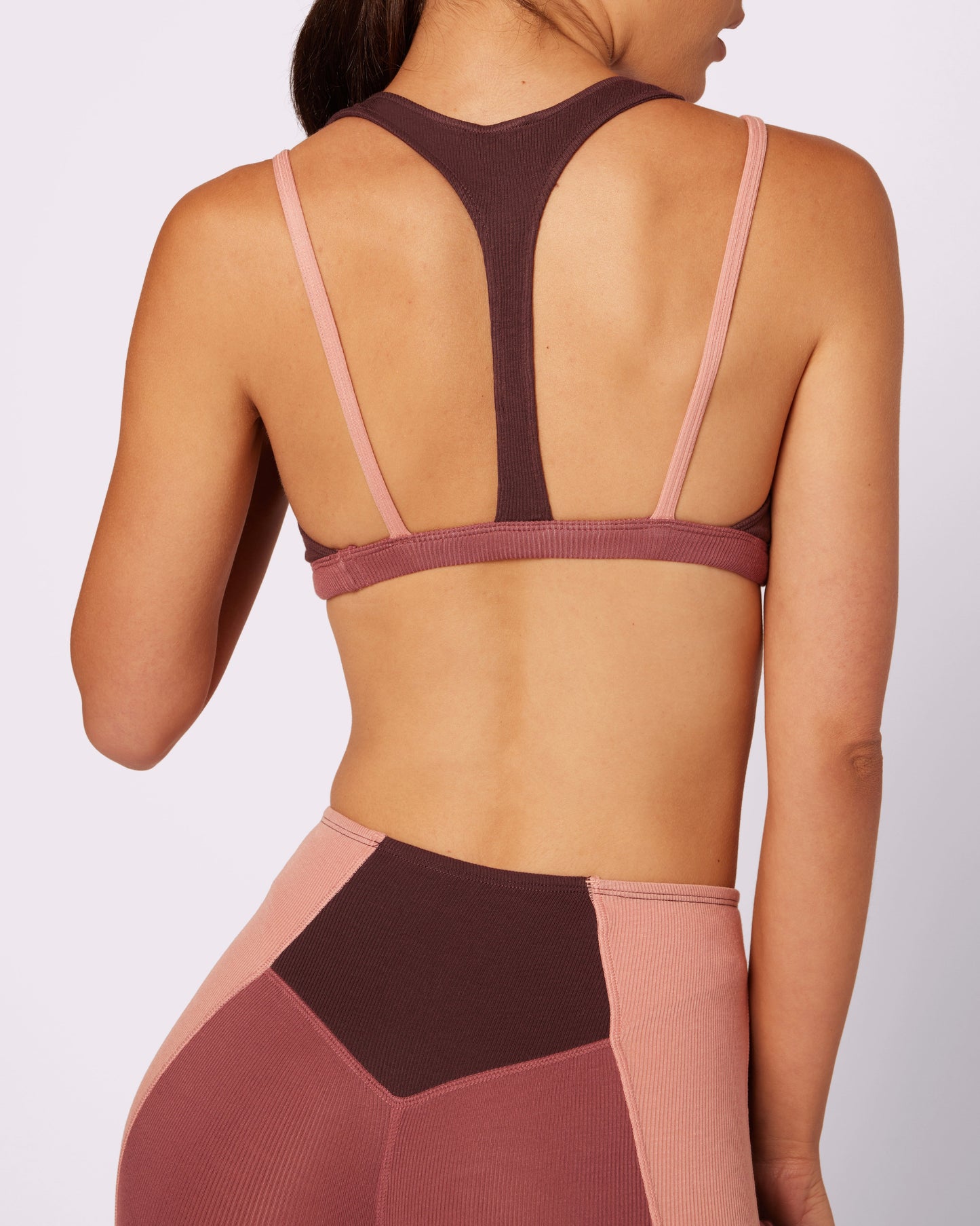 Peekaboo Scoop Layered Bralette | Lush Rib (Pretzel)