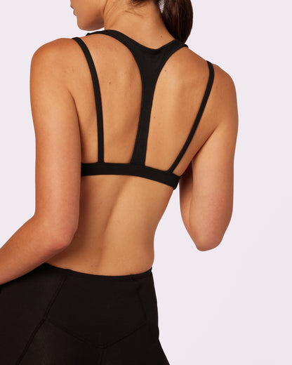 Peekaboo Scoop Layered Bralette | Lush Rib (Eightball)