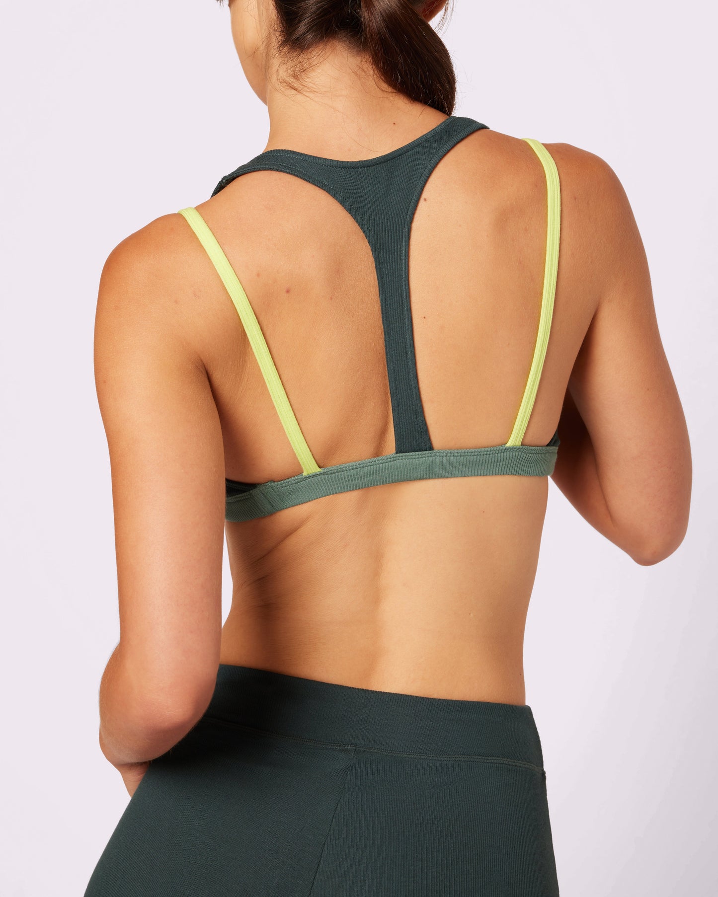 Peekaboo Scoop Layered Bralette | Lush Rib (Moonshine)