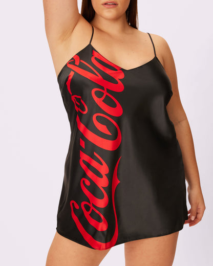 Special Edition Coca-Cola Luxe Slip Dress | Luxe Satin | Archive (Coke Zero)