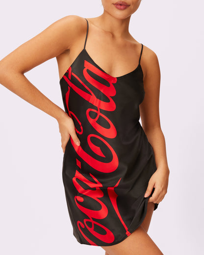 Special Edition Coca-Cola Luxe Slip Dress | Luxe Satin | Archive (Coke Zero)