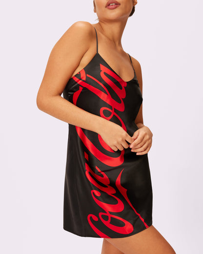 Special Edition Coca-Cola Luxe Slip Dress | Luxe Satin | Archive (Coke Zero)