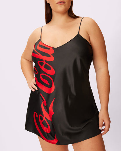 Special Edition Coca-Cola Luxe Slip Dress | Luxe Satin | Archive (Coke Zero)