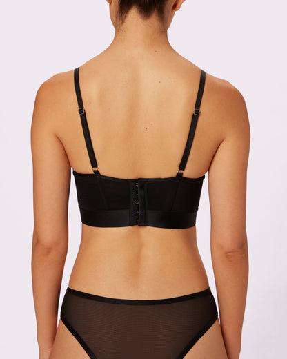 Sheer Sculpt Bustier | Silky Mesh (Eightball)