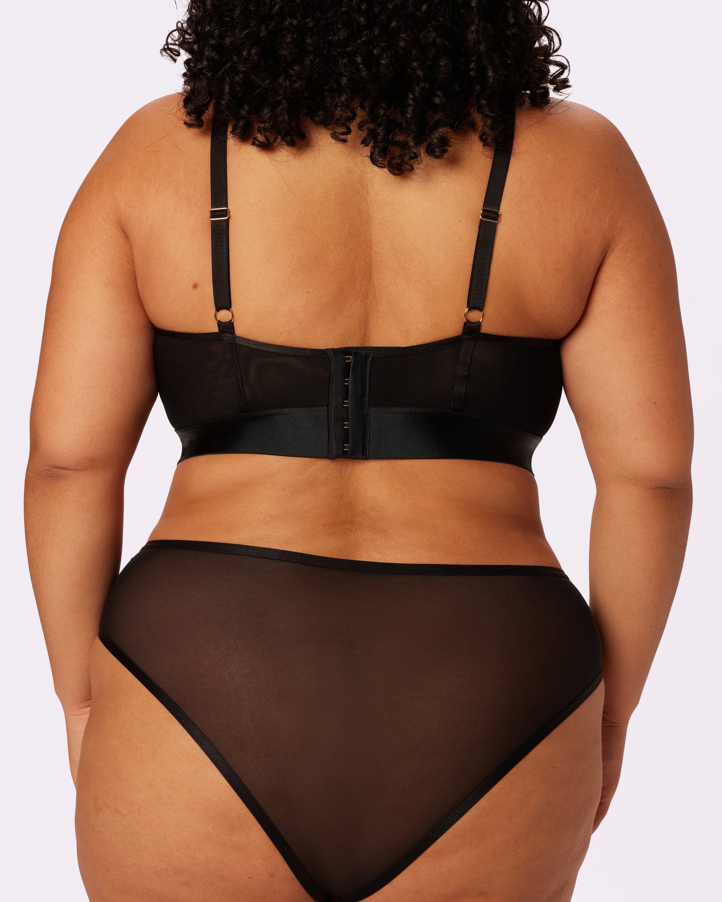 Sheer Sculpt Bustier | Silky Mesh (Eightball)