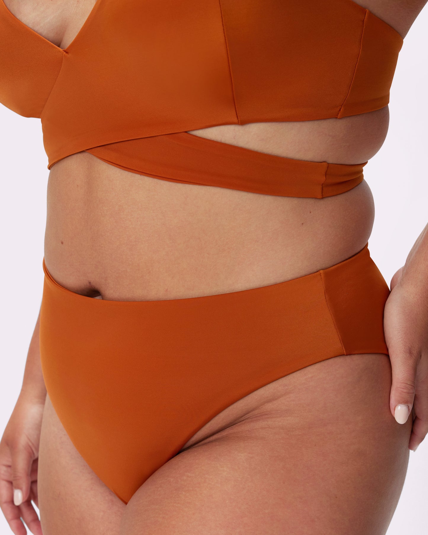 High-Rise Brief Bikini Bottom | EcoSplash Swim | Archive (Golden Hour)