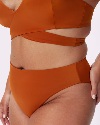 High-Rise Brief Bikini Bottom | EcoSplash Swim | Archive (Golden Hour)