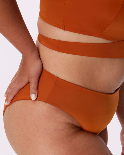 High-Rise Brief Bikini Bottom | EcoSplash Swim | Archive (Golden Hour)
