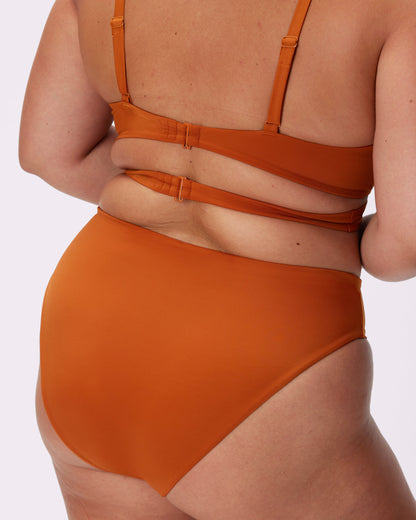 High-Rise Brief Bikini Bottom | EcoSplash Swim | Archive (Golden Hour)