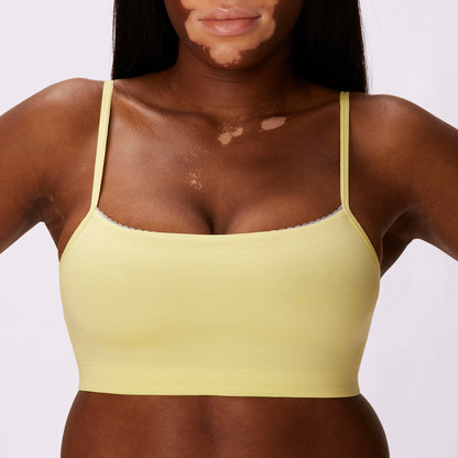 Flirty Lace Touch Scoop Bralette | New:Cotton | Archive (Lemonhead)