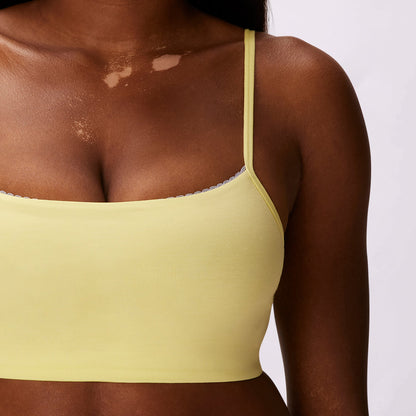 Flirty Lace Touch Scoop Bralette | New:Cotton | Archive (Lemonhead)