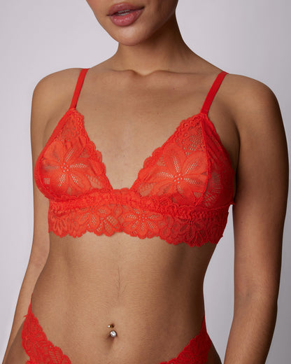 Perfect Lace Triangle Bralette | Soft Lace | Archive (Eightball)