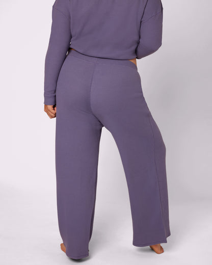 Cozy Casual Wide-Leg Pants | Cozy Waffle | Archive (Fog)
