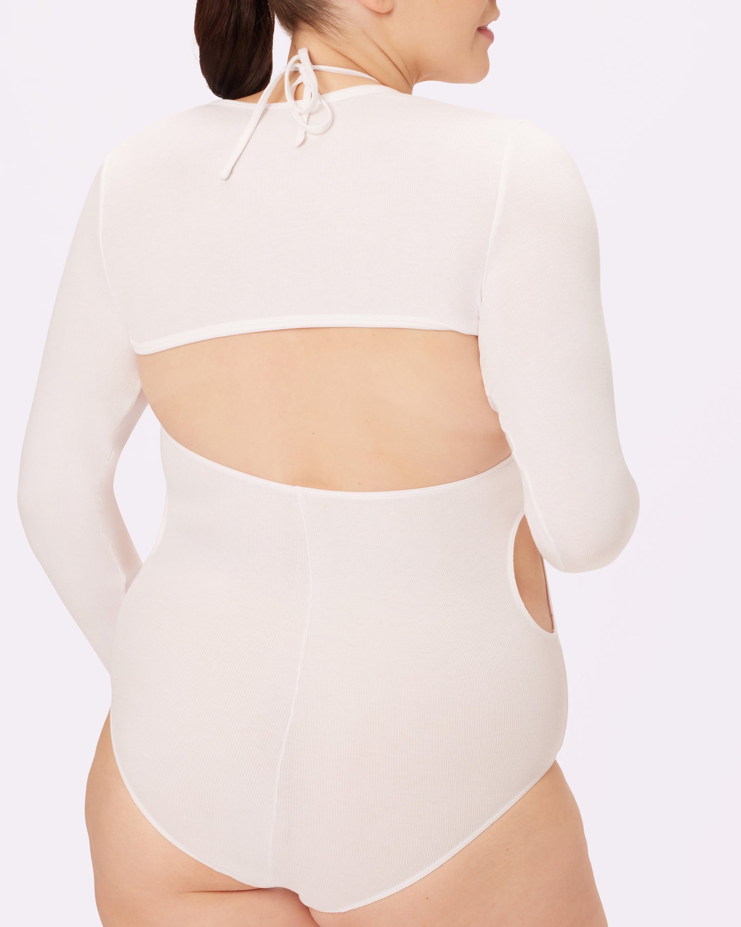 Halter 2-Piece Bodysuit | Lush Rib | Archive ( Glacier)