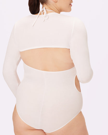 Halter 2-Piece Bodysuit | Lush Rib | Archive ( Glacier)