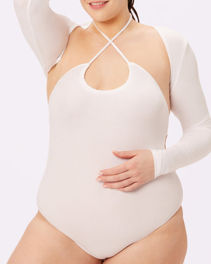 Halter 2-Piece Bodysuit | Lush Rib | Archive ( Glacier)