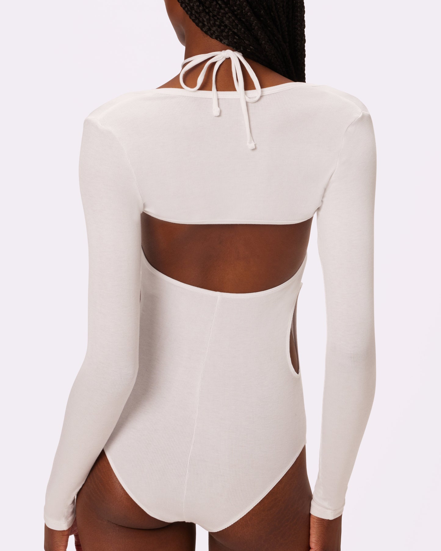 Halter 2-Piece Bodysuit | Lush Rib | Archive ( Glacier)