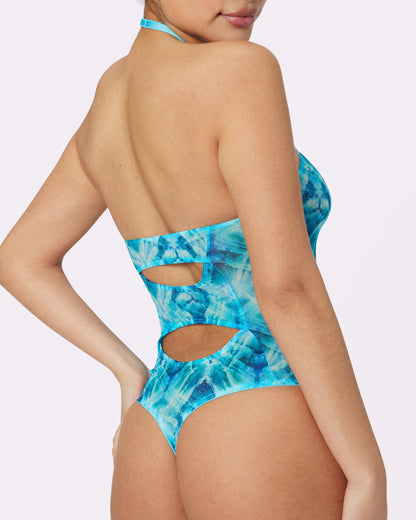 Center Stage Iridescent Bodysuit | Silky Mesh (Kaleidoscope)
