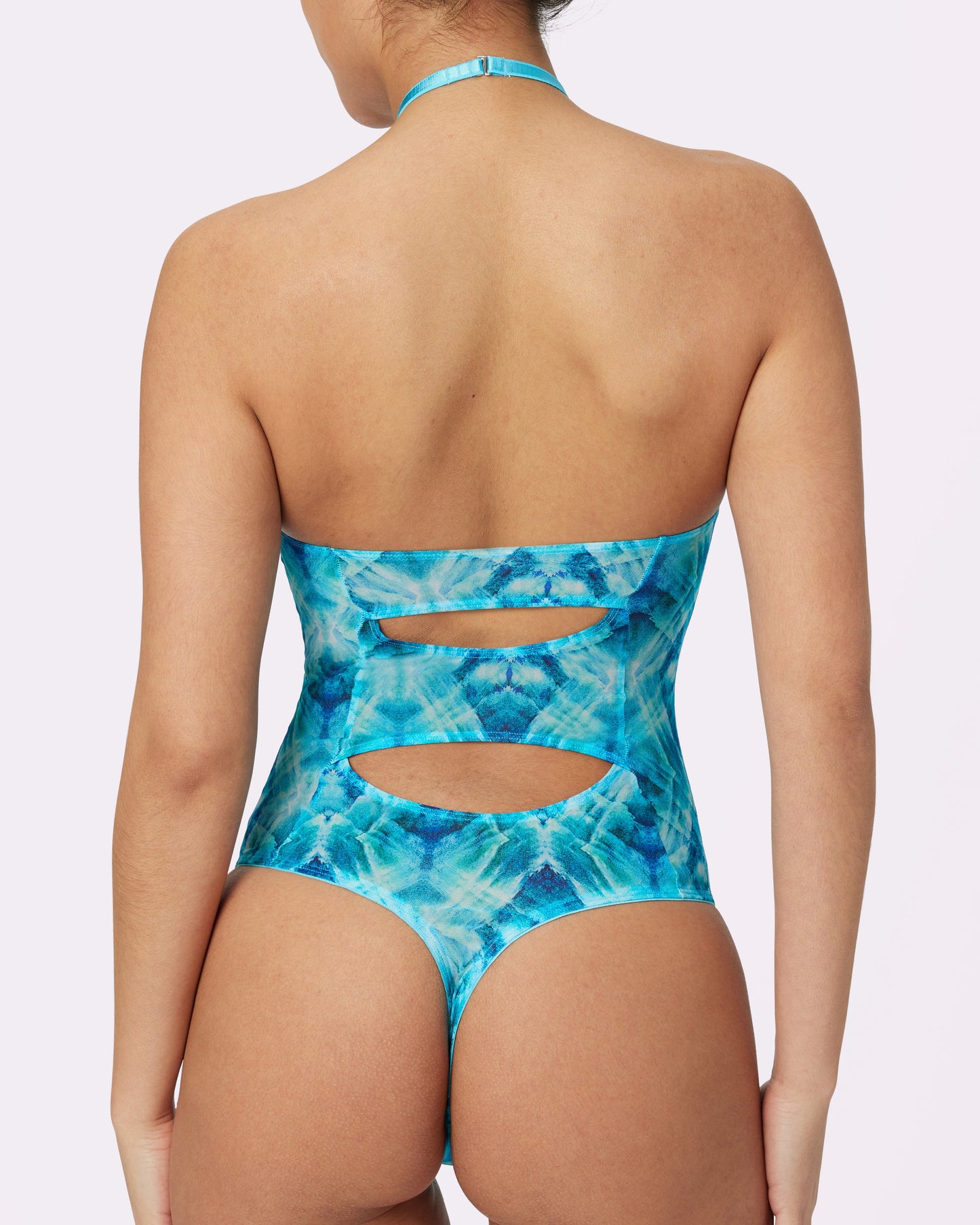 Center Stage Iridescent Bodysuit | Silky Mesh (Kaleidoscope)