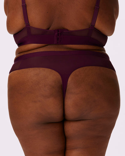 Re:Play High Waisted Thong | Ultra-Soft Re:Play (Violette)
