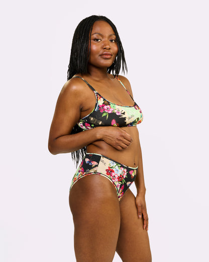 Vintage High Rise Brief | New:Cotton (Flutter)