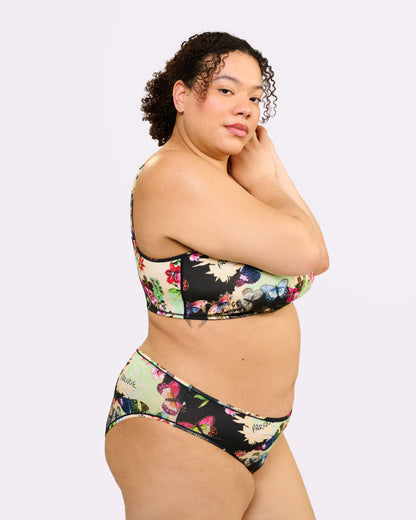 Vintage High Rise Brief | New:Cotton (Flutter)
