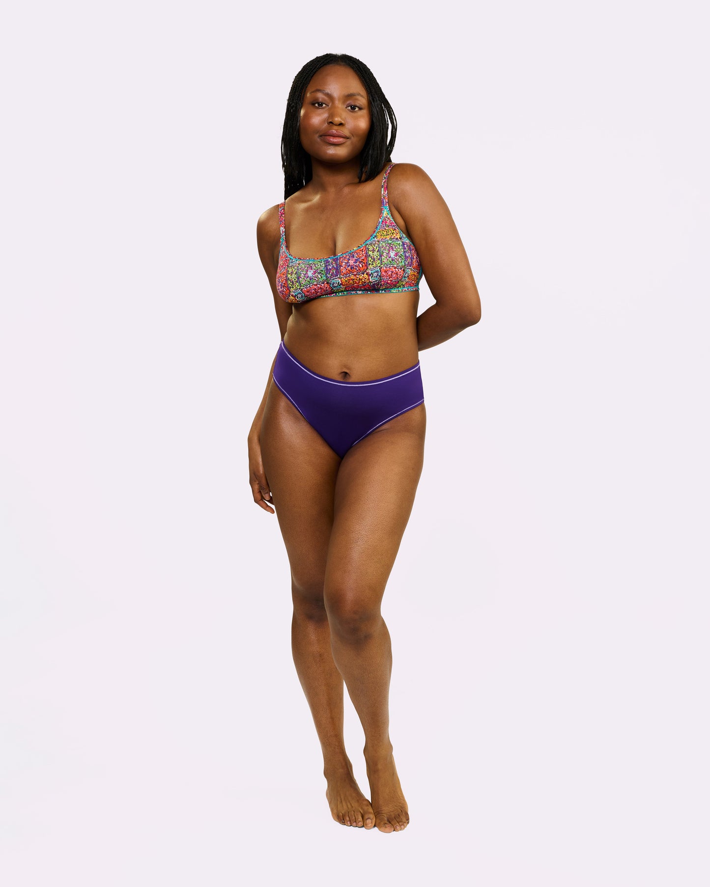 Vintage High Rise Brief | New:Cotton (Royal)