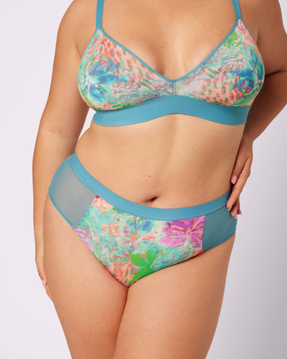 Re:Play High Waisted Brief | Ultra-Soft Re:Play (Waterlilies)