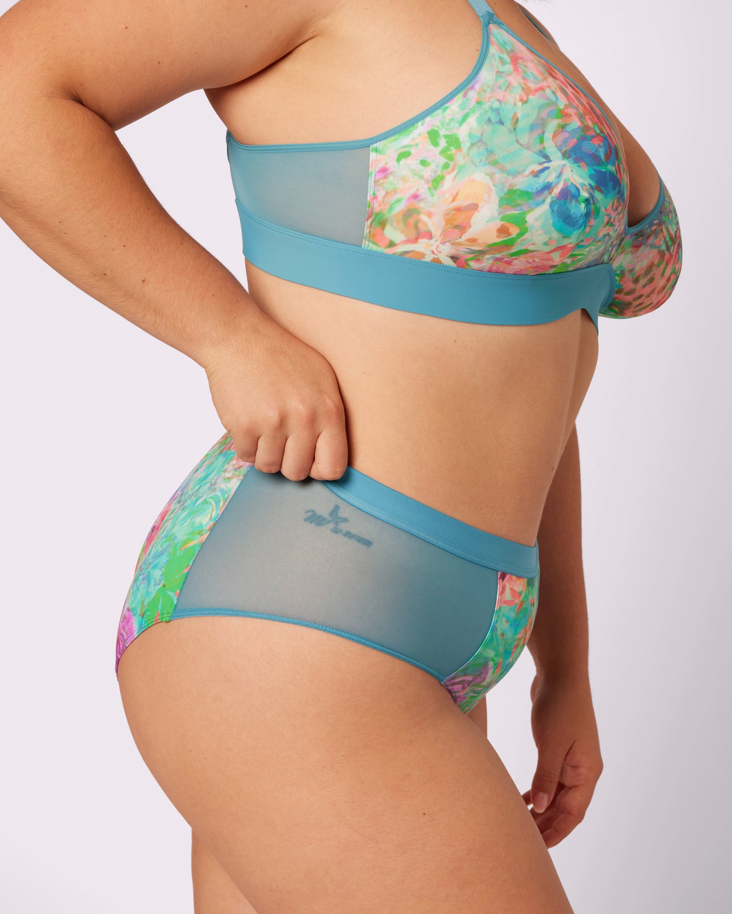 Re:Play High Waisted Brief | Ultra-Soft Re:Play (Waterlilies)