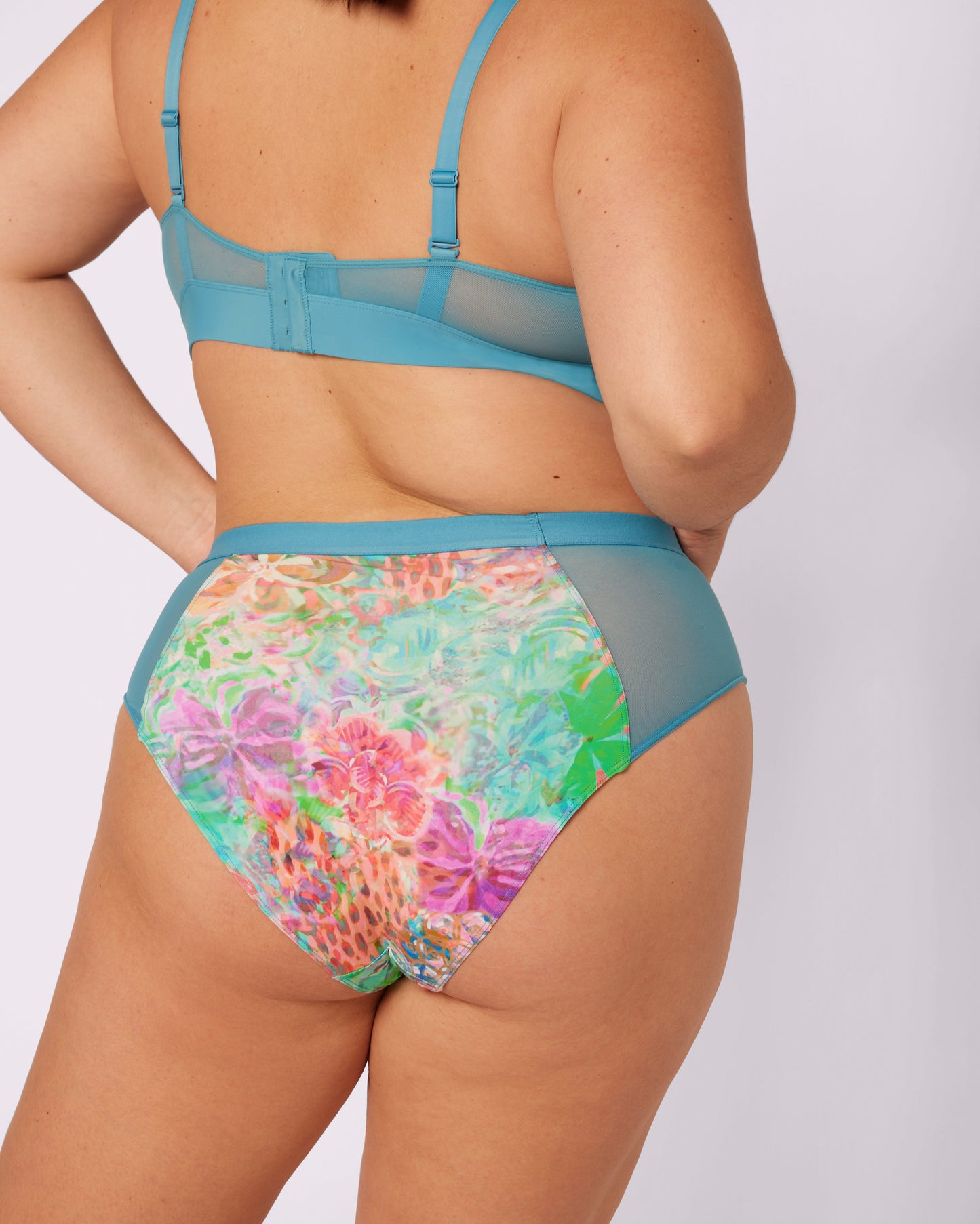 Re:Play High Waisted Brief | Ultra-Soft Re:Play (Waterlilies)