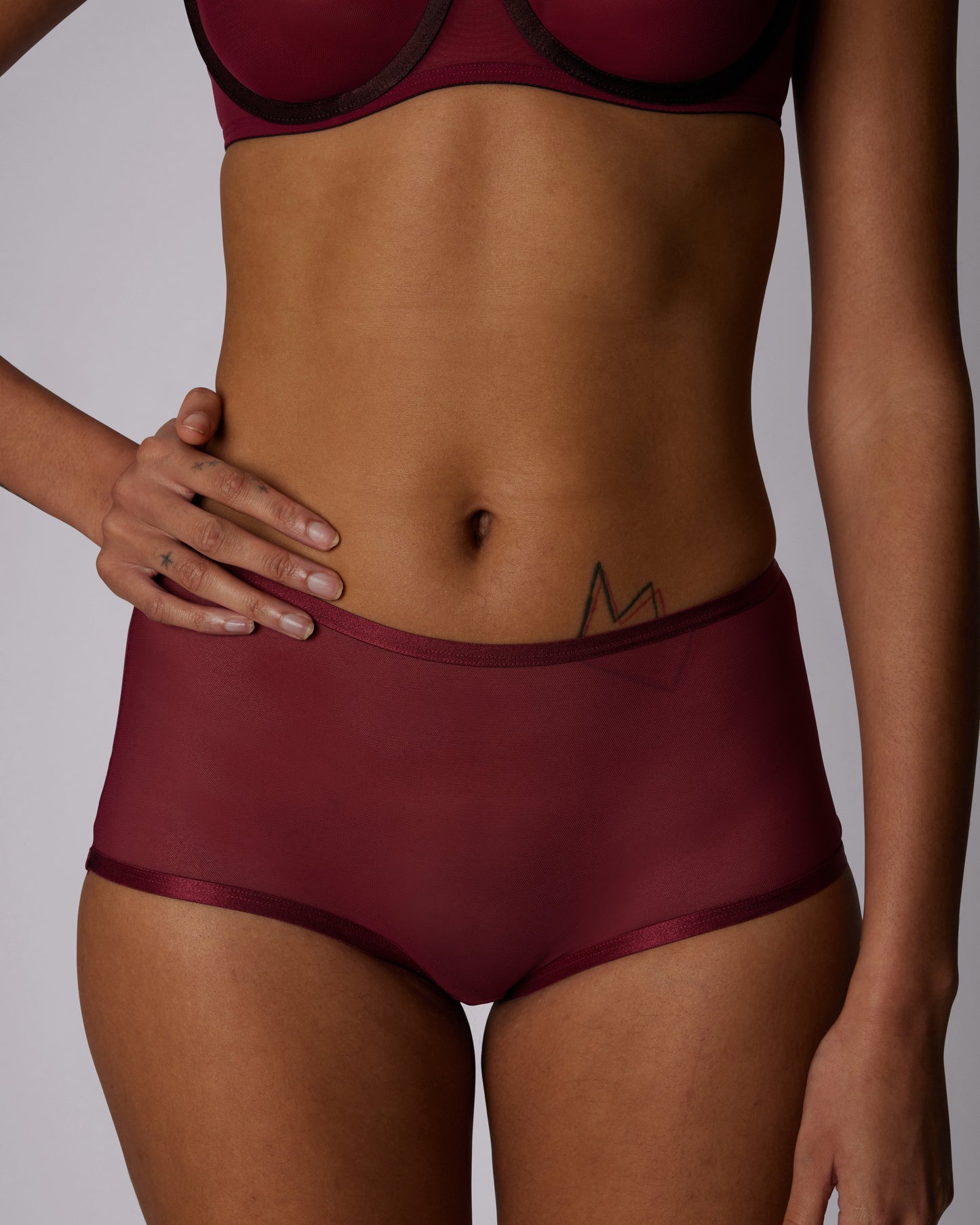 High Rise Boyshort | Silky Mesh (IMAGERY 💎🌐)