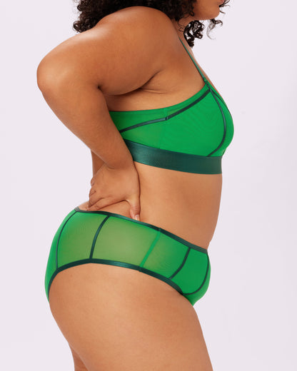 Sheer Sculpt Pop High Rise Cheeky | Silky Mesh | Archive (June Bug)