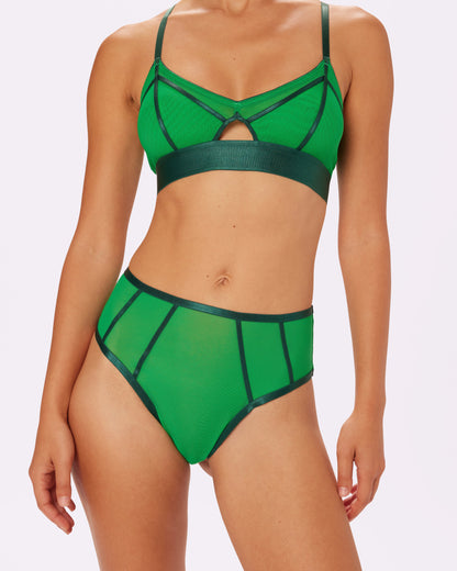 Sheer Sculpt Pop High Rise Cheeky | Silky Mesh | Archive (June Bug)