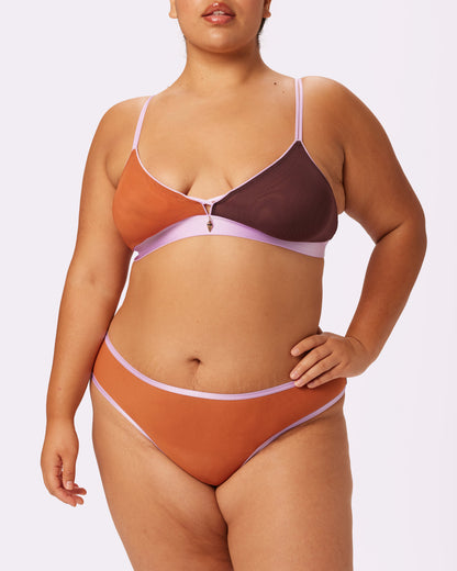 High Rise Cheeky | Silky Mesh | Archive (Waffle Cone)