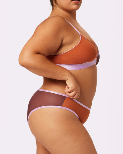 High Rise Cheeky | Silky Mesh | Archive (Waffle Cone)