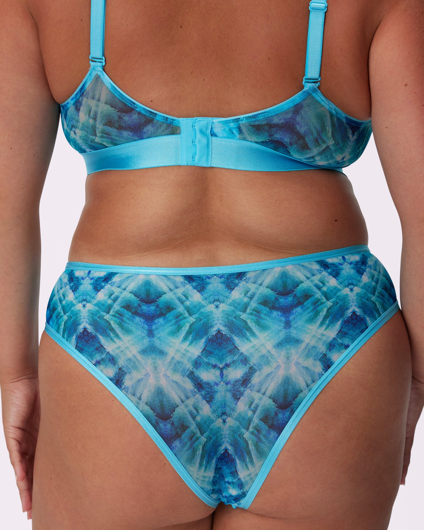 High Rise Cheeky | Silky Mesh (Kaleidoscope)
