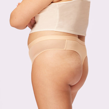 Re:Play High Waisted Thong | Ultra-Soft Re:Play | Archive (Sand)
