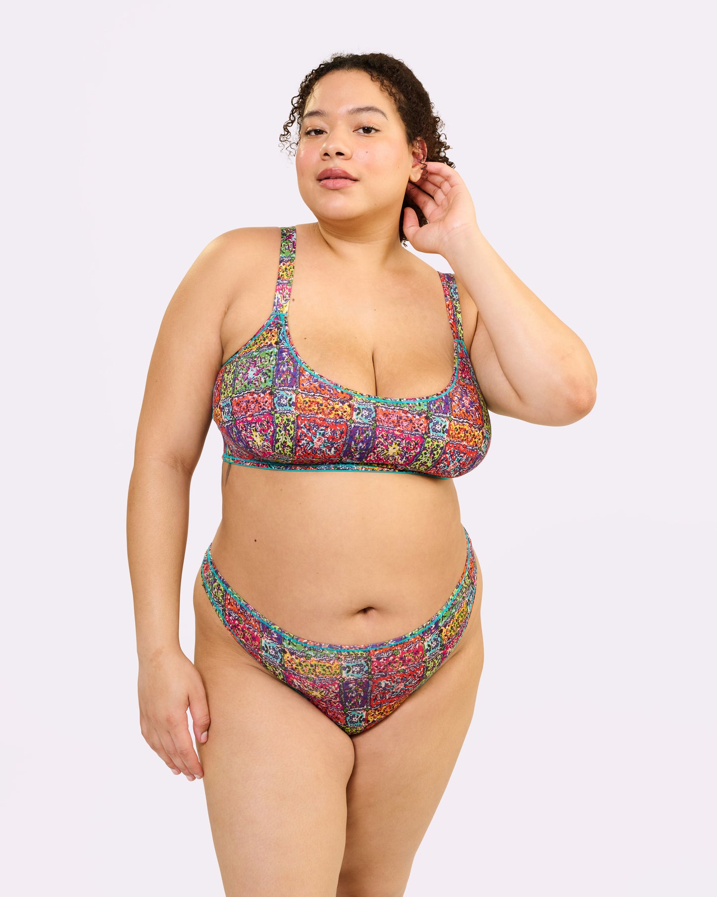 Ultra-Flattering High Rise Thong | New:Cotton (Bandana)
