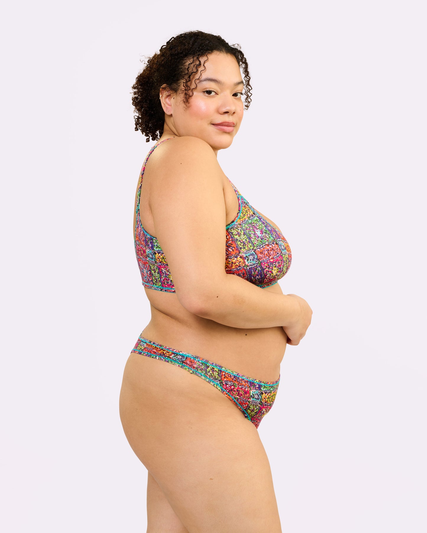Ultra-Flattering High Rise Thong | New:Cotton (Bandana)