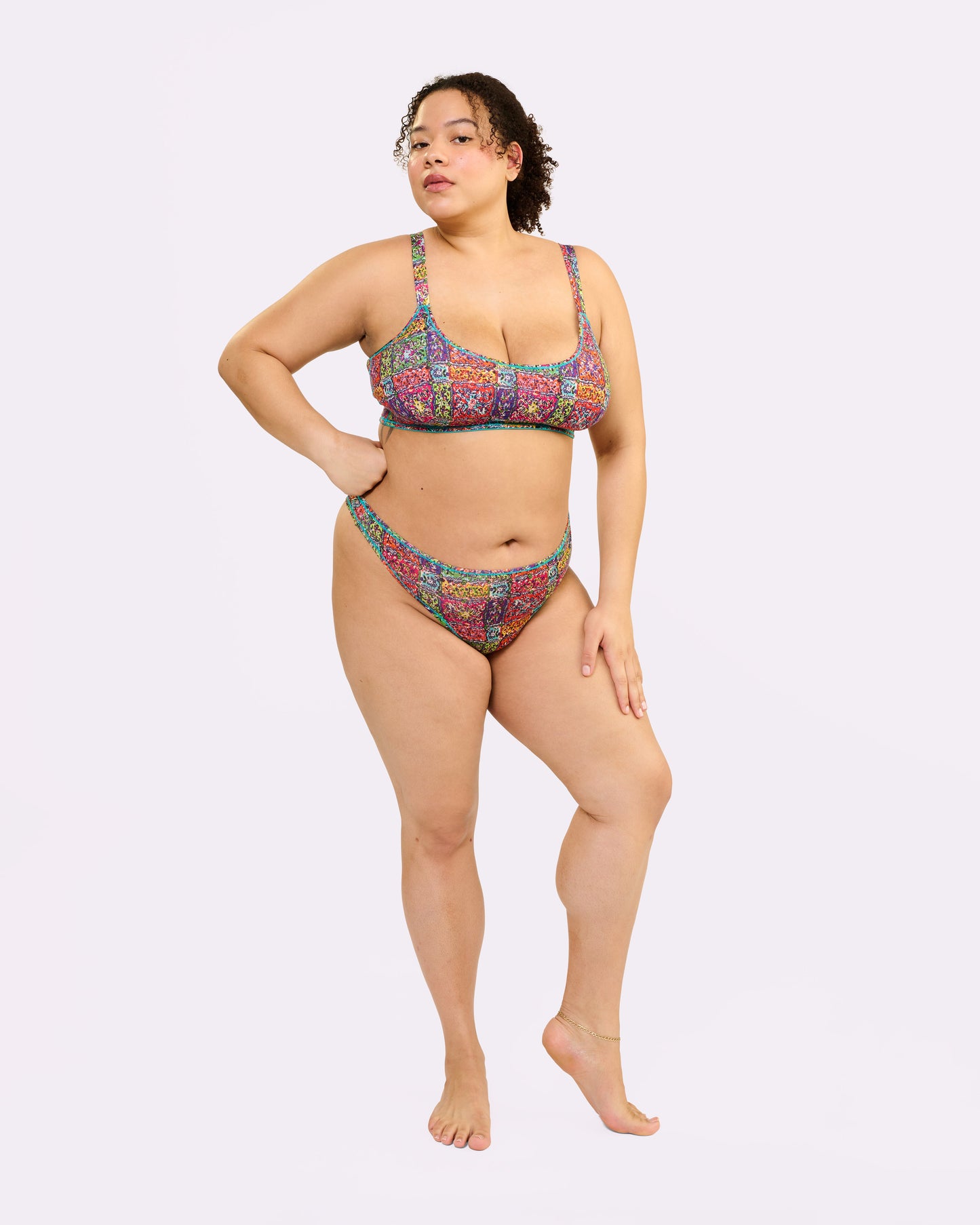 Ultra-Flattering High Rise Thong | New:Cotton (Bandana)