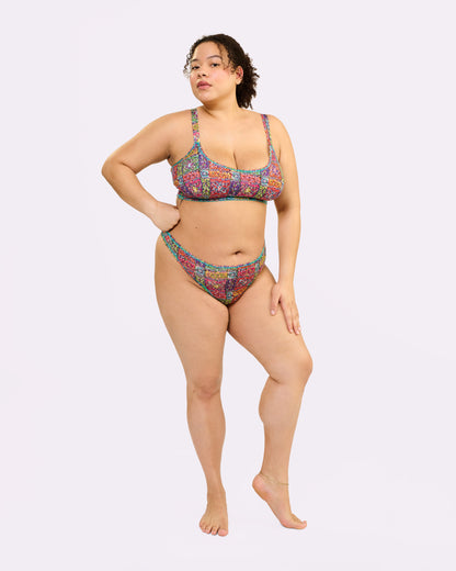 Ultra-Flattering High Rise Thong | New:Cotton (Bandana)