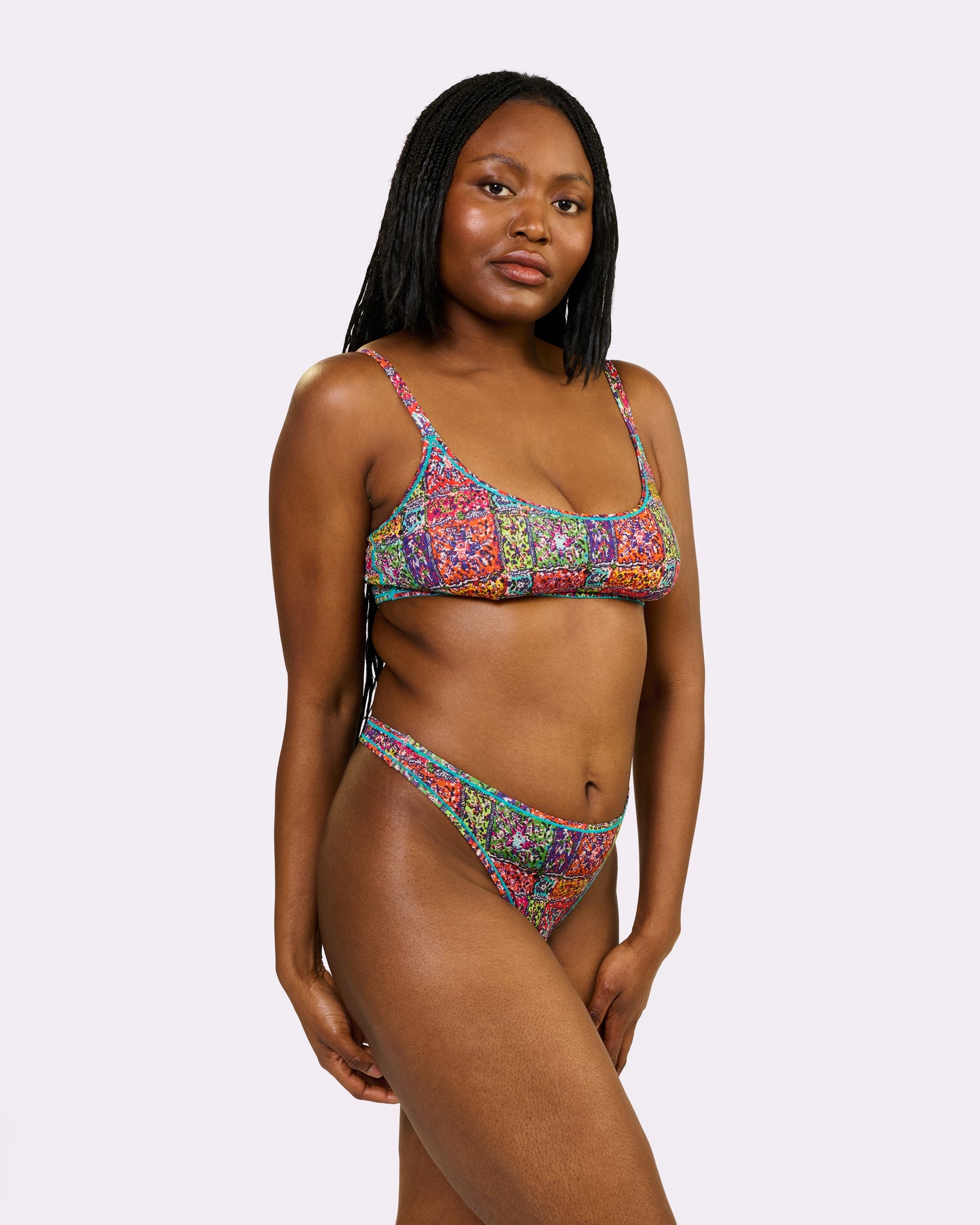 Ultra-Flattering High Rise Thong | New:Cotton (Bandana)
